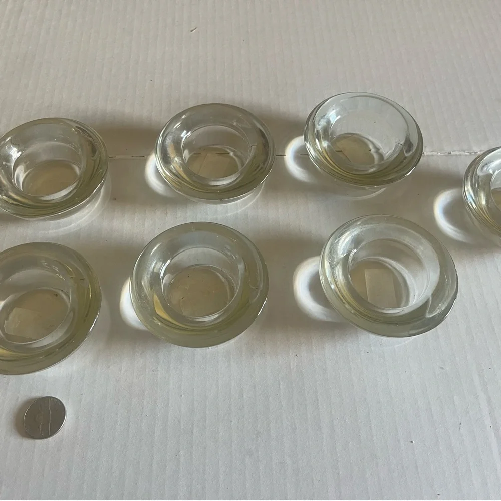 IKEA Set of Clear Glass Candle Holders